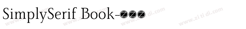 SimplySerif Book字体转换